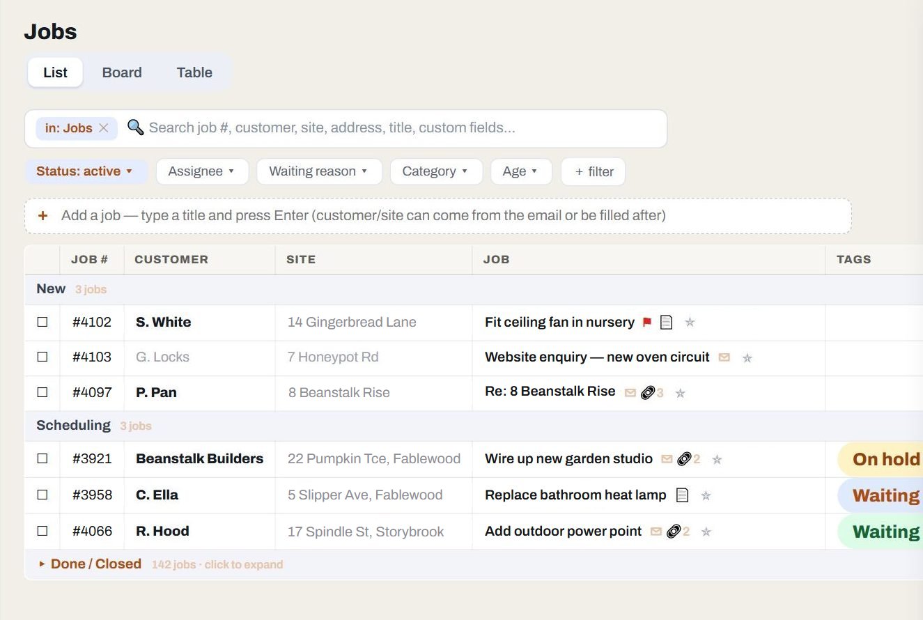 The Service Ninja web app